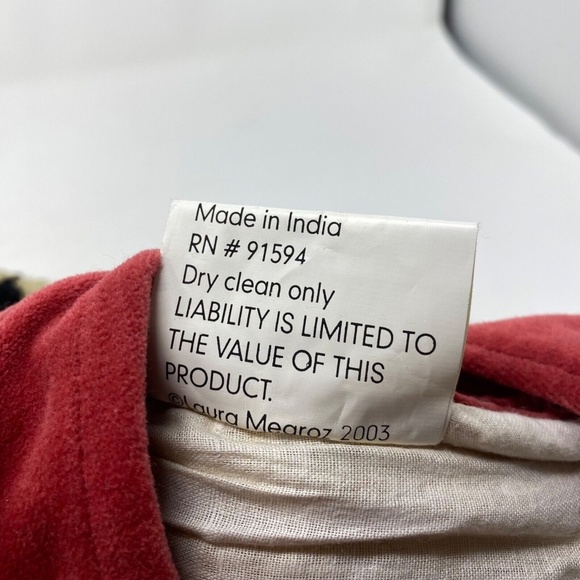 Laura Megroz Christmas Tree Wool Hook Christmas Stocking Handmade 9"x20 2003 - Picture 5 of 8